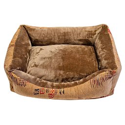 Pelech hnědý se vzorem 50X70 cm Obrázek pro produkt Pelech hnědý se vzorem 50X70 cm