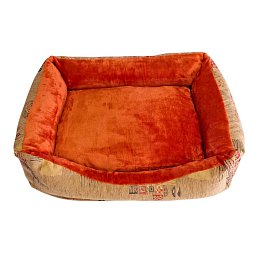 Pelech hnědooranžový se vzorem 60X80 cm Obrázek pro produkt Pelech hnědooranžový se vzorem 60X80 cm