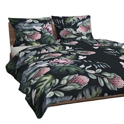 Bavlněné povlečení Protea růžová 140X200 70X90 Obrázek pro produkt Bavlněné povlečení Protea růžová 140X200 70X90