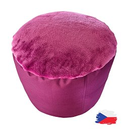 Válec kortexin růžový s fleecem⌀40X30 cm Obrázek pro produkt Válec kortexin růžový s fleecem⌀40X30 cm