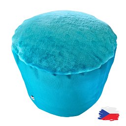 Válec kortexin světle modrý s fleecem⌀40X30 cm Obrázek pro produkt Válec kortexin světle modrý s fleecem⌀40X30 cm