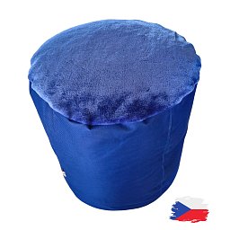 Válec kortexin tmavě modrý s fleecem⌀40x40 cm Obrázek pro produkt Válec kortexin tmavě modrý s fleecem⌀40x40 cm