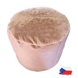 Válec kortexin béžový s fleecem⌀50X40 cm Obrázek pro produkt Válec kortexin béžový s fleecem⌀50X40 cm